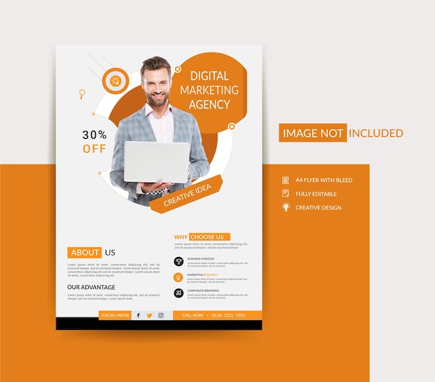 Creative business flyer template