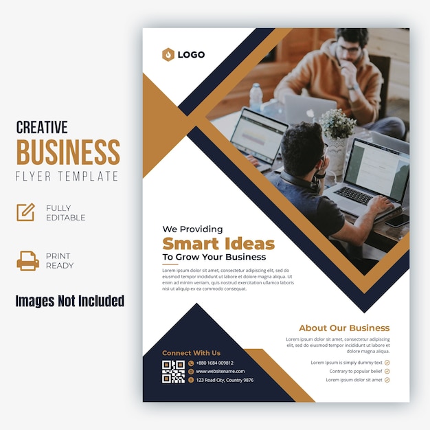 Vector creative business flyer