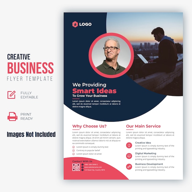 Вектор creative business flyer