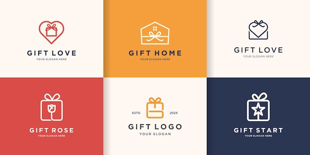 Creative business gift logo