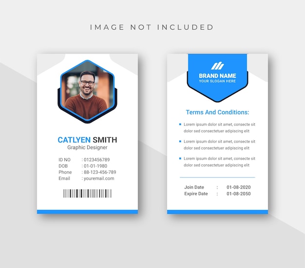 Vector creative business id card template with minimalist elements