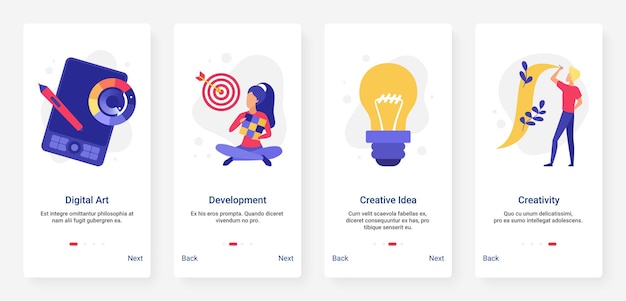 Vector creative business idea development