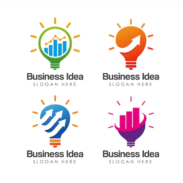 Creative business idea logo template