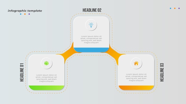 Creative business infographic diagram and presentation design