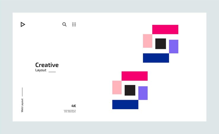 Vector creative business landing page template design