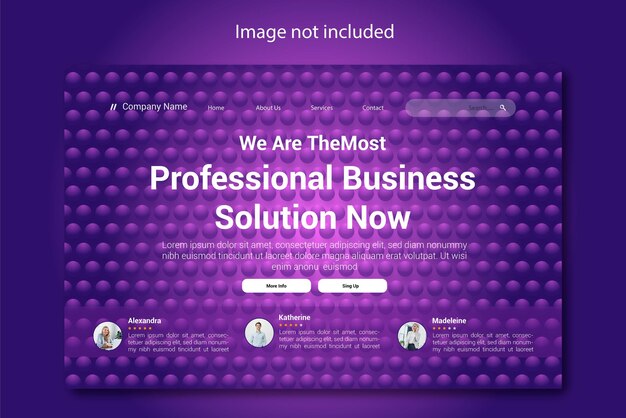 Creative Business Landing Page Template Design