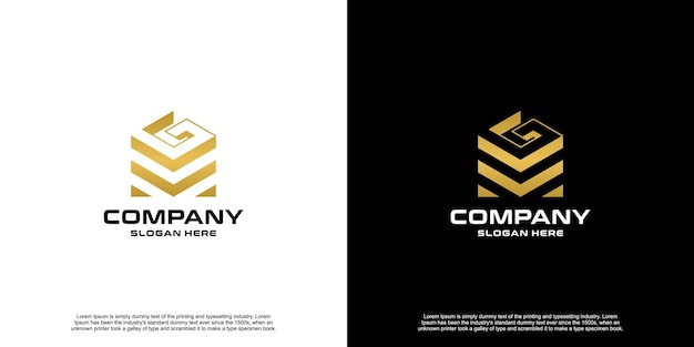 Vector creative business latter logo design