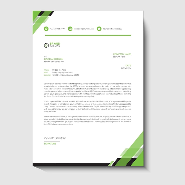 creative business letterhead design
