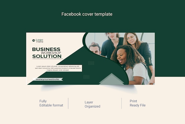 Vector creative business marketing facebook banner template