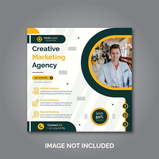 creative business marketing social media post