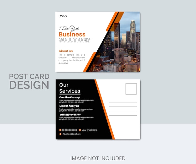 Creative business post card design