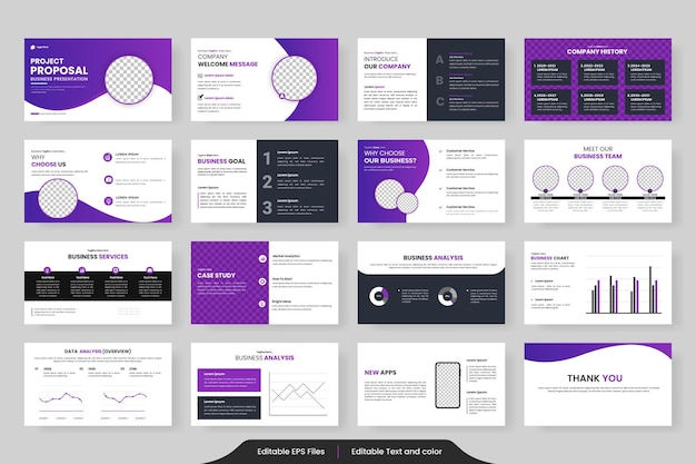 Creative business PowerPoint presentation slides template design Use for presentation background