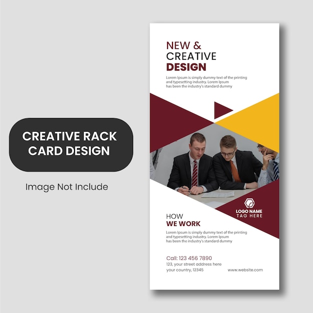 Creative business rack card template design