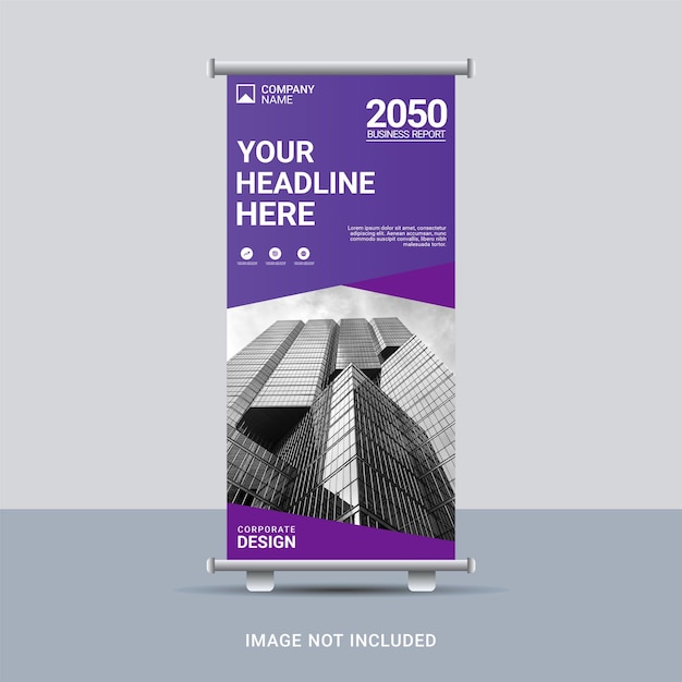 Creative business roll up banner template
