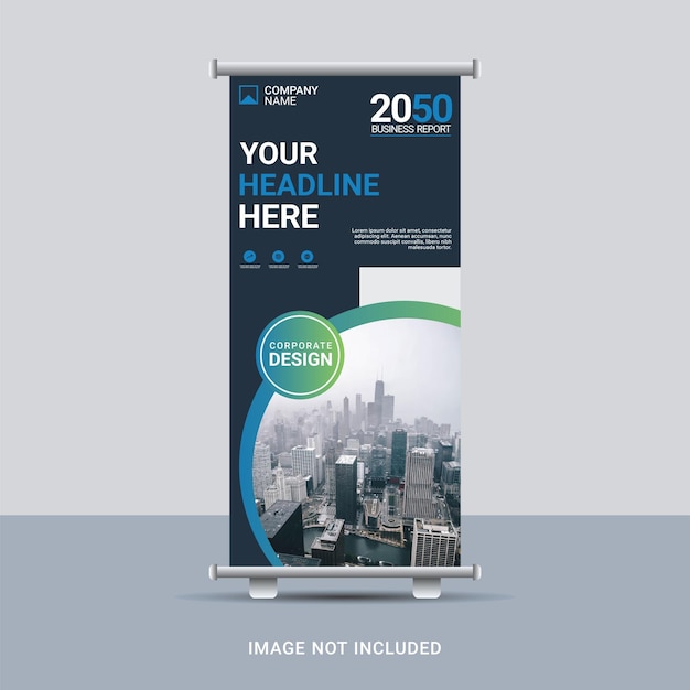 Creative business roll up banner template