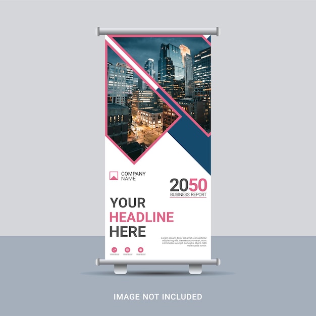 Creative business roll up banner template