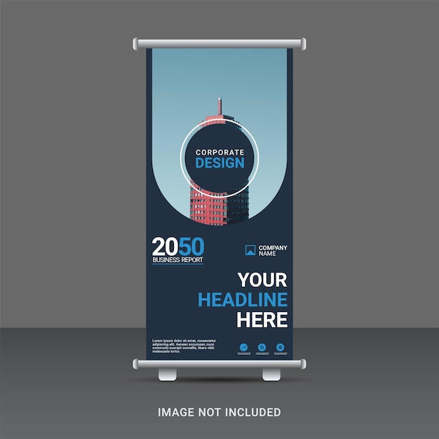 Vector creative business roll up banner template
