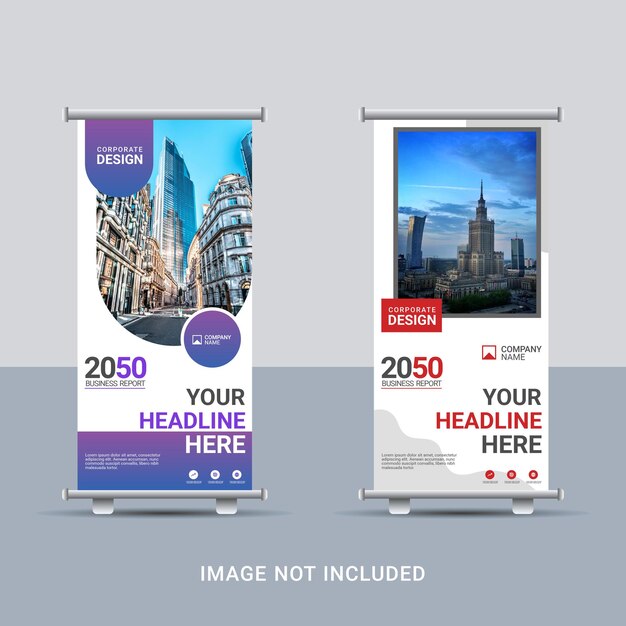 Creative business roll up banner template