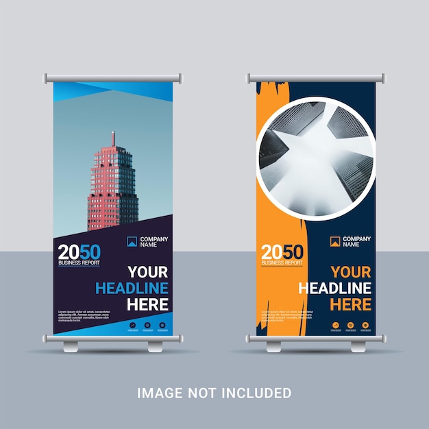 Vector creative business roll up banner template