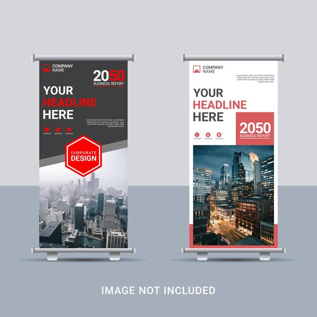 Creative business roll up banner template