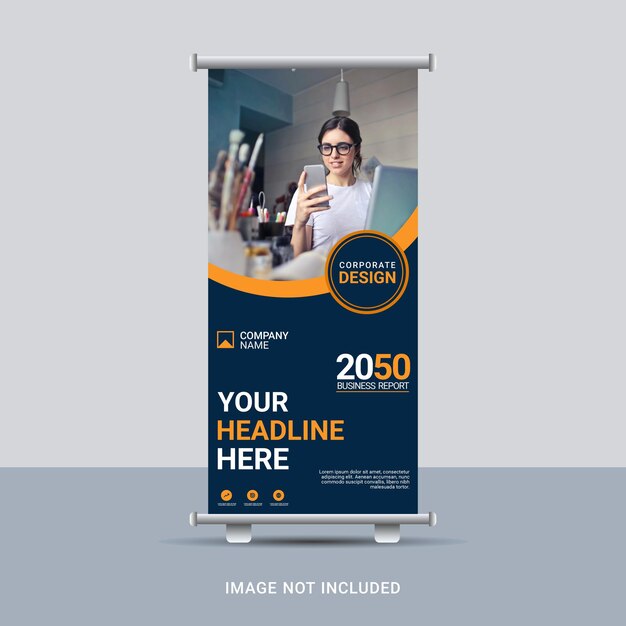 Creative business roll up banner template