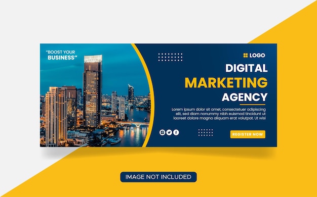 creative business social media cover banner template