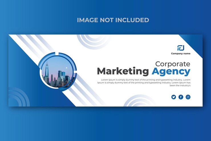 Creative business social media cover template