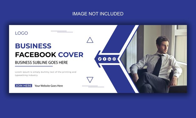 Creative business social media facebook cover or web banner template