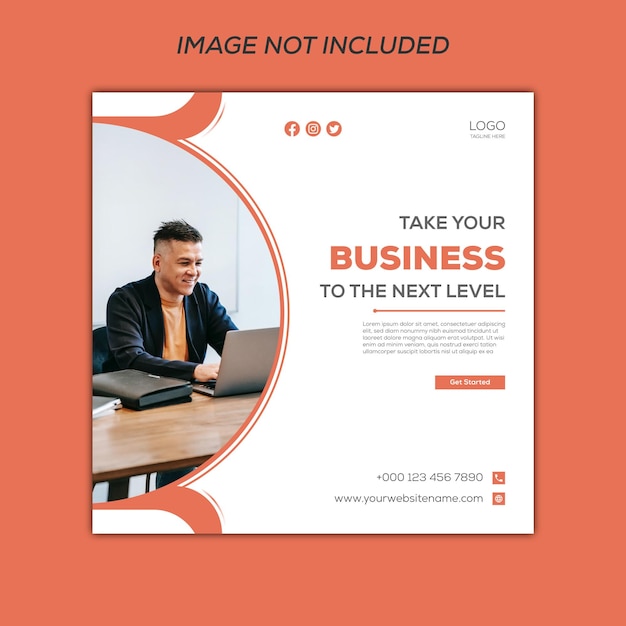 Creative business social media post design templates