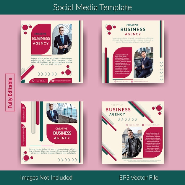 Creative Business Social Media Post Feed Banner Template