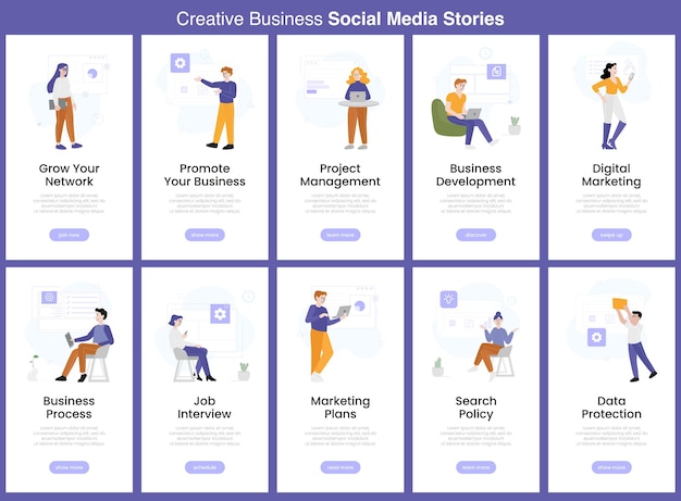 Creative Business Social Media Story Collection