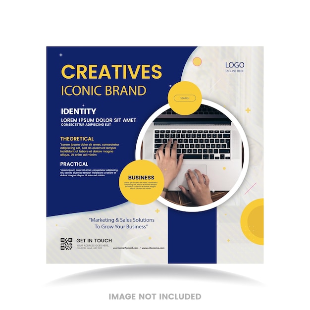 ベクトル creative business social meidaポストデザイン