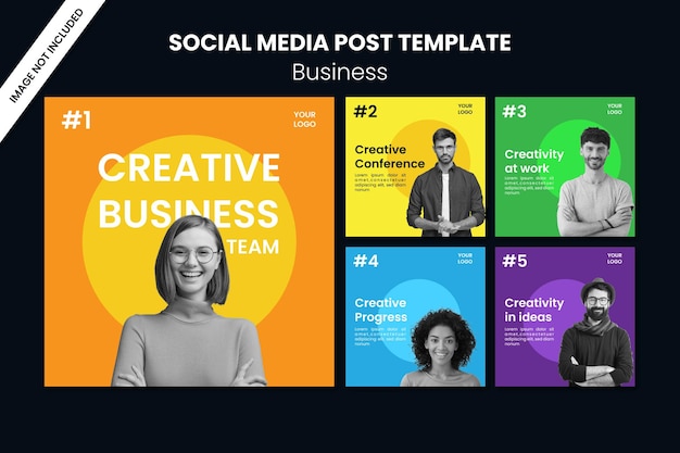Creative Business Team Social Media Post Template