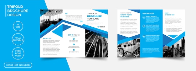 Шаблон брошюры creative business trifold