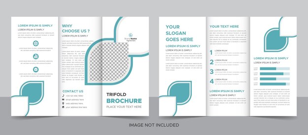 Creative business trifold brochure template