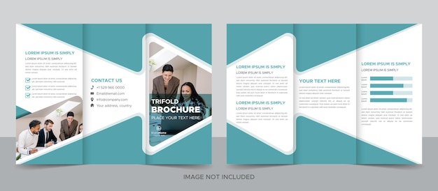 Creative business trifold brochure template