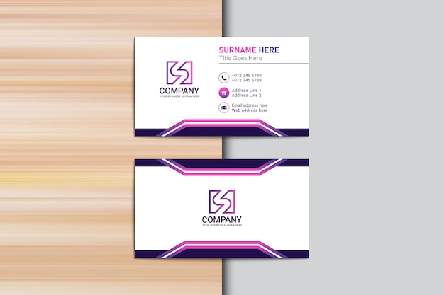 Creative business visiting cards template