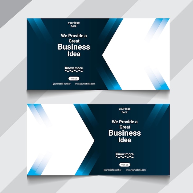 Creative Business Web banner template design