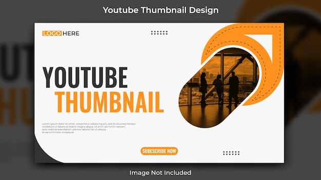 Vettore miniatura di youtube aziendale creativa o modello di progettazione di banner web