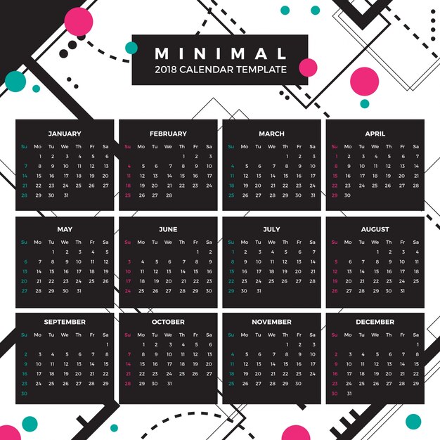 Premium Vector Creative calendar template Premium Vector Creative calendar template