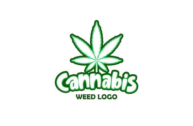 Creative cannabis leaf or weed logo