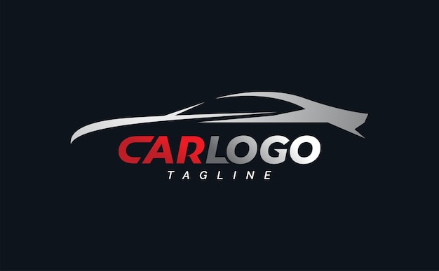 Simbolo creativo del design del logo dell'auto per l'azienda automobilistica