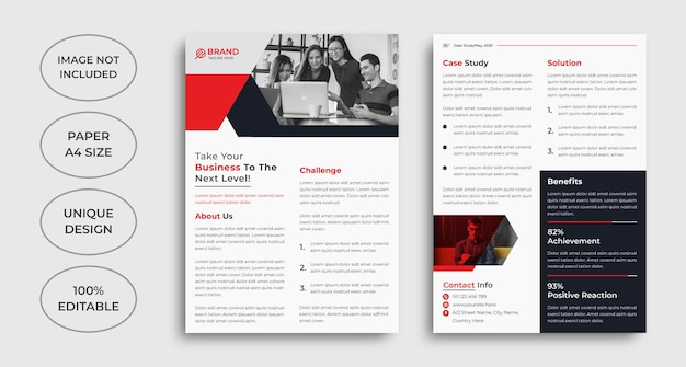 creative case study flyer template