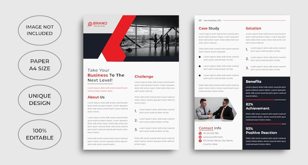 Creative case study flyer template