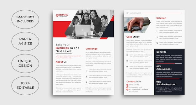 Creative case study flyer template