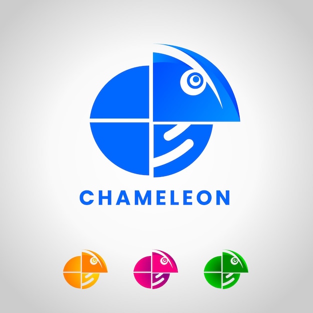 Creative chameleon logo design