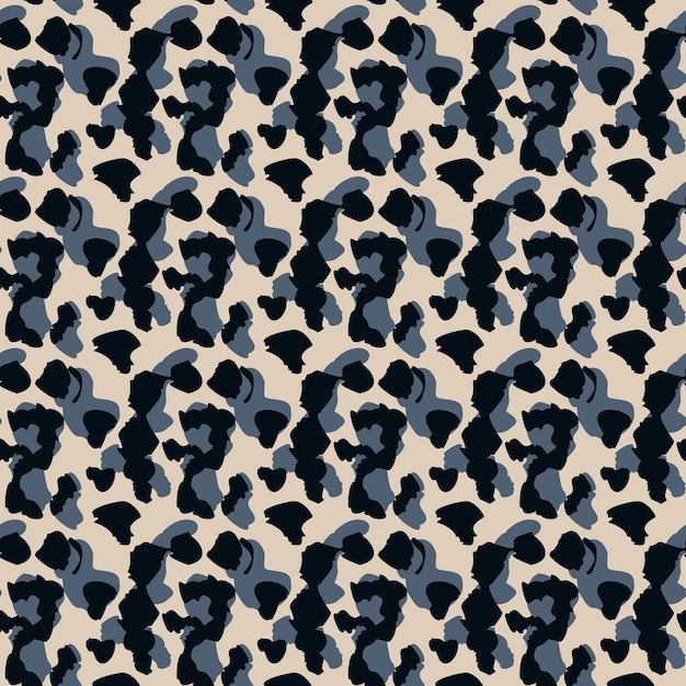 Creative cheetah camouflage seamless pattern Camo leopard elements background