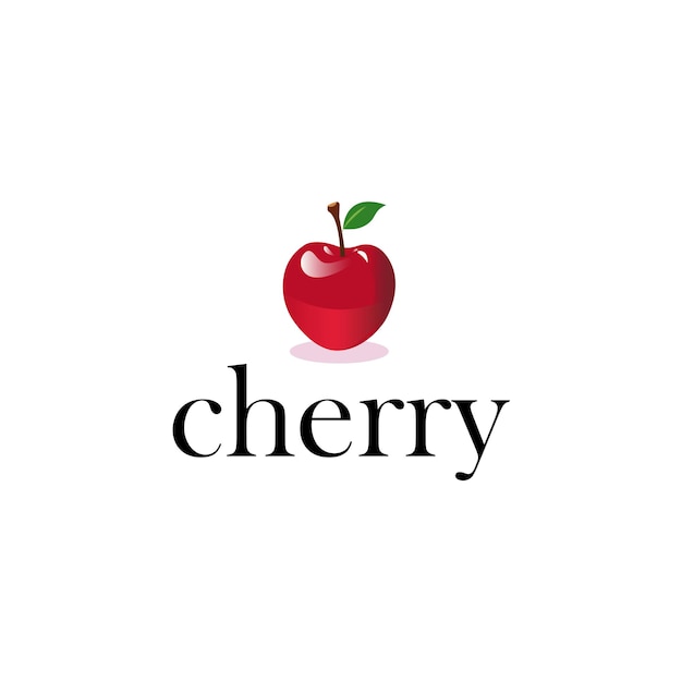 a creative cherry logo vector illustration creative cherry logo