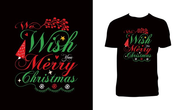 Креативный дизайн рождественской футболки