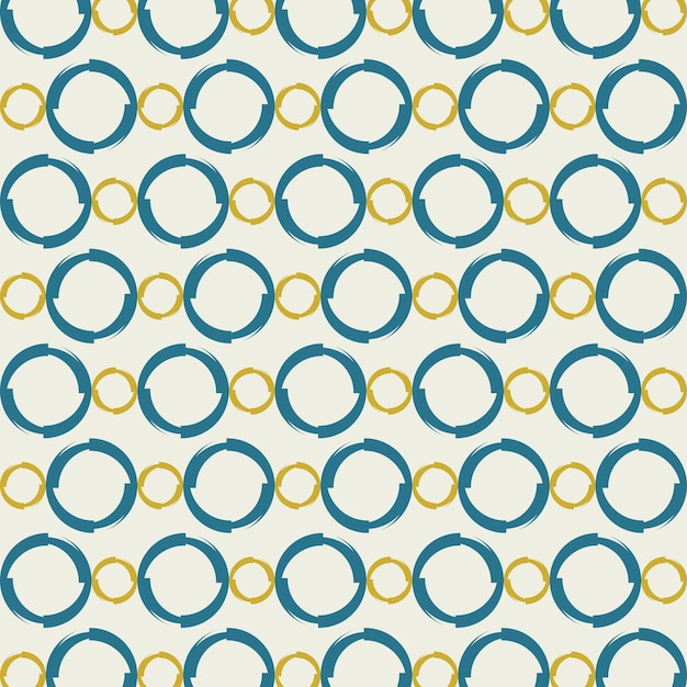 Creative circle cute seamless pattern repeating colorful elements trendy vector illustration